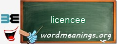 WordMeaning blackboard for licencee